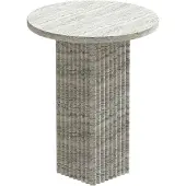 NORR11 Soho Side Table - Sivupöydät & Apupöydät Travertin Silver Travertine - W3SOH31071TRSVNONO00000