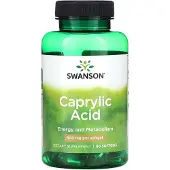 Swanson Health Kapryylihappo, 600mg - 60 pehmytkapseliä