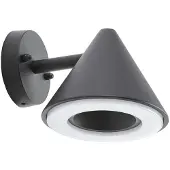 LINDBY Led ulkoseinävalaisin Soran , Musta, Metalli, Moderni