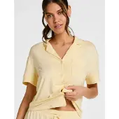 Hunkemoller Jacket Ss Jersey Essential - Yellow - M
