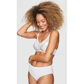 Abecita Glitter,Soft Bra White - White - 70 - 75 A