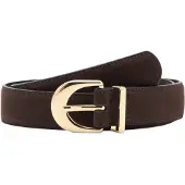 Mango Oval Buckle Belt - Brown - L