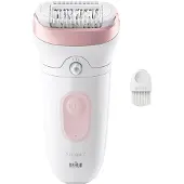 Braun Sähkökiviverho - - SILK EPIL 7 SE 7-000 - 2 nopeutta - Langaton - 40 min - Valkoinen / Vaaleanpunainen