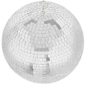 Hobby Hall Diskopallo, 30 cm, Hopea, Lasi