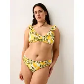 Lindex Padded Triangle Bikini Bra - Yellow - S