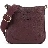 Lauren Accesorios for woman. 431982184004 Small burgundy leather Cameryn crossbody bag (OSFA), Casual, Maroon