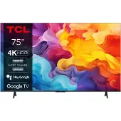 TCL P655 75" 4K LED Google TV, 60 Hz, HDR10, Dolby Vision