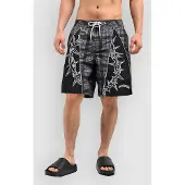 Empyre 20" Thorn Surffishortsit grey plaid / black / white Koko 36