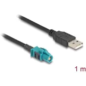 DeLOCK 90534, 1 m, HSD Z, USB A, Musta