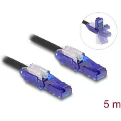 DeLOCK 80929, 5 m, Cat6, U/UTP (UTP), RJ-45, RJ-45, Musta, Violetti