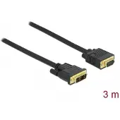 DeLOCK 86750, 3 m, DVI, VGA (D-Sub), Uros, Uros, Suora