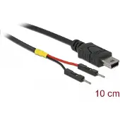 DeLOCK – USB Power Cable Mini-B to 2 x pin header male separate power 10 cm (85412)