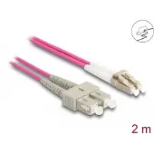 DeLOCK 87917, 2 m, OM4, LC, SC