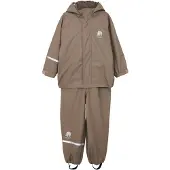 CeLaVi Basic Rainwear Set -Solid Pu - Brown - 130