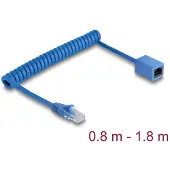 DeLOCK 90366, 1,8 m, Cat6, U/UTP (UTP), RJ-45, RJ-45, Sininen