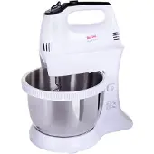 Tefal HT312138, Seisova tehosekoitin, Hopea, Valkoinen, Sekoitus, 3,5 L, Painikkeet, Ruostumaton teräs