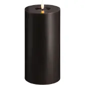 Moods & More LED pillar candle - Melted Charcoal - 99x200 mm