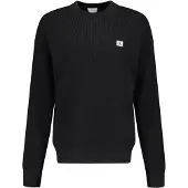 Calvin Klein Jeans Ls Ez Cotton Waffle Crwnk Swtr 9 - Black - XXL