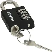 Master Lock Zahlenschloss Zinc 40mm Sicherheitsnotschluessel (7641EURKABLK-000151)