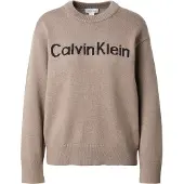 Calvin Klein Jeans Neulepaita vaaleanruskea / musta