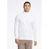 Lindbergh Roll Neck Tee L/S - White - XL