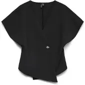 Vero Moda Vmsonja Ss V-Neck Top Wvn Exp - Black - M