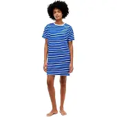 Tommy Hilfiger Stripe Ss T-Shirt Dress - Blue - XS