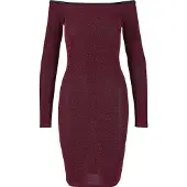 Urban Classics Mekko burgundin punainen