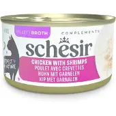 Schesir 24x70g Complements liemessä kana & katkaravut kissanruoka