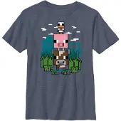 Minecraft - Animal Stack - Lasten T-paita