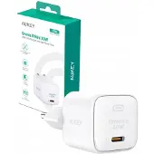 Aukey Wall Charger PA-B1L White Omnia II Mini1xUSB-C PowerDelivery 30W 5A