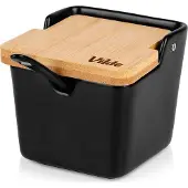 By Lille Vilde Keraaminen sokerikulho musta 250 ml