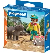 Playmobil Duopack: Ranger Med Næsehorn - Multi/patterned - ONE SIZE