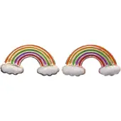 Silver Bar 6494 Rainbow korvakorut
