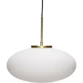 Hubsch Serene Pendant Ellipse - White - Ø40XH38CM