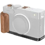 SmallRig 5985 L-Shaped Mount Plate with Wooden Handle for FUJIFILM X-E5 (Rosewood Black)