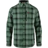 Fjällräven Men's Fjällglim Relaxed Shirt Deep Patina/Dark Navy Pitkähihaiset kauluspaidat XXXL