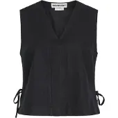 ROUGE EDIT Rousummer S/L V-Neck Vest - Black - 38