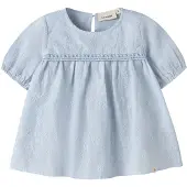 Lil´ Atelier Nmfjiva Ss Loose Shirt Lil - Blue - 92