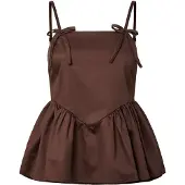 Y.A.S Yasmagly Strap Top - Brown - 38