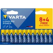 Varta Batterie LONGLIFE Power AA NEU 12St. (8+4) (04906121772)