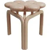 Fritz Hansen Utzon Stool Jakkara Pyökki/ - Jakkarat Messinki - JU01