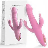 Hobby Hall Kolmitehoinen rabbit-vibraattori työntötoiminnolla ja 12 tilalla SG2387