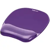 Fellowes 9144104, Violetti, Yksivärinen, Geeli, Muovi, Rannetuki, Liukumaton pohja