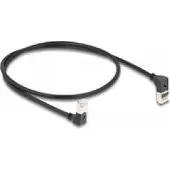 DeLOCK 80292, 0,5 m, Cat6a, S/FTP (S-STP), RJ-45, RJ-45, Musta