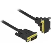 DeLOCK 85895, 3 m, DVI-D, DVI-D, Uros, Uros, Musta