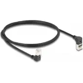 DeLOCK 80293, 1 m, Cat6a, S/FTP (S-STP), RJ-45, RJ-45, Musta