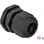 DeLOCK 60218, Musta, Muovi, 10 kpl, PG16, 1,4 cm, IP68