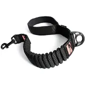 EzyDog Talutushihna, Zero Shock - Eri värejä, Musta 64cm
