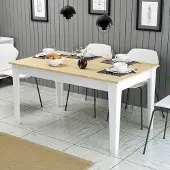 Skye Decor Ruokapöytä Milan 896, ruskea/valkoinen
